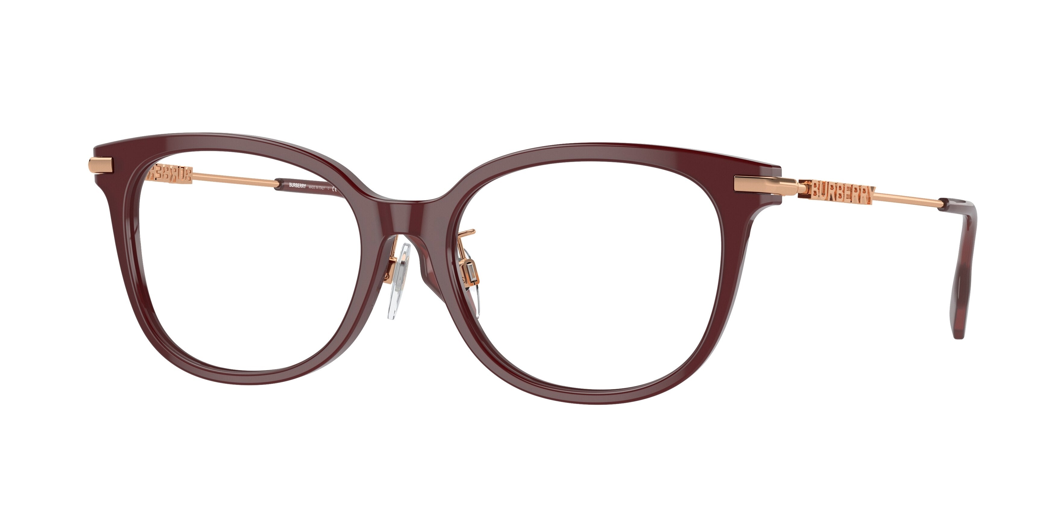 Burberry BE2391F Square Eyeglasses  4022-Bordeaux 53-140-17 - Color Map Red