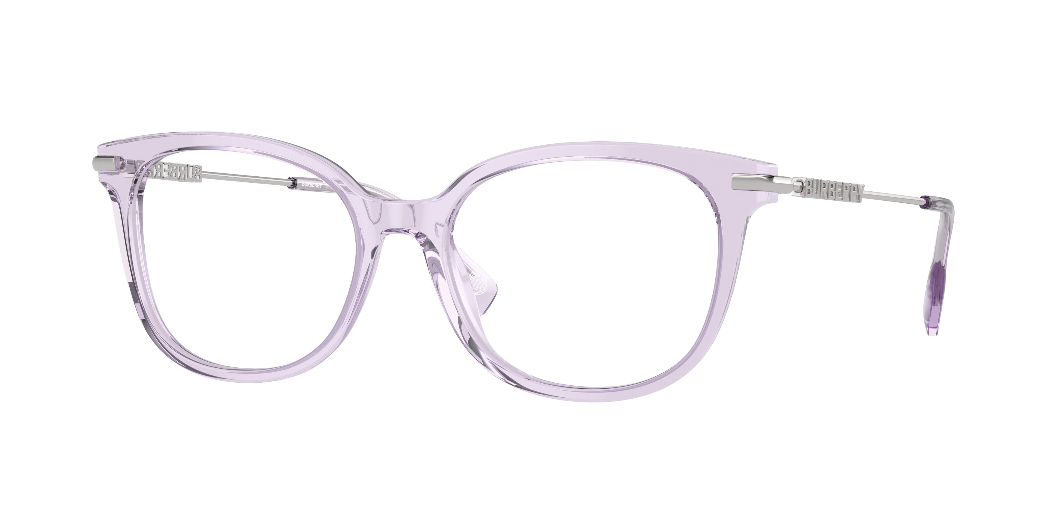 Burberry BE2391 Square Eyeglasses  4095-Lilac 53-140-17 - Color Map Violet