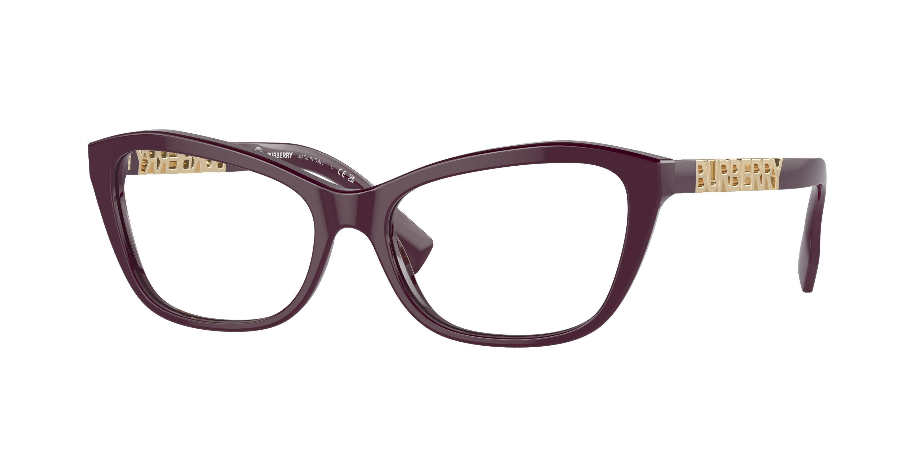 Burberry BE2392F Cat Eye Eyeglasses  3979-Bordeaux 54-140-16 - Color Map Red