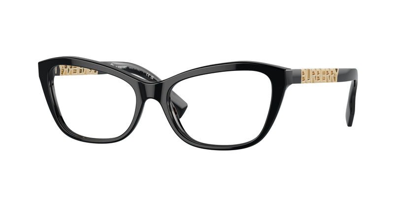 Burberry BE2392 Cat Eye Eyeglasses  3001-Black 54-140-16 - Color Map Black
