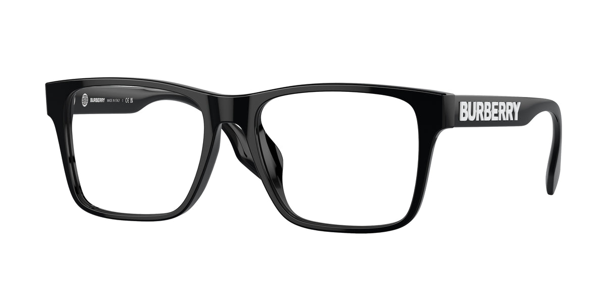 Burberry BE2393D Rectangle Eyeglasses  3001-Black 55-145-17 - Color Map Black