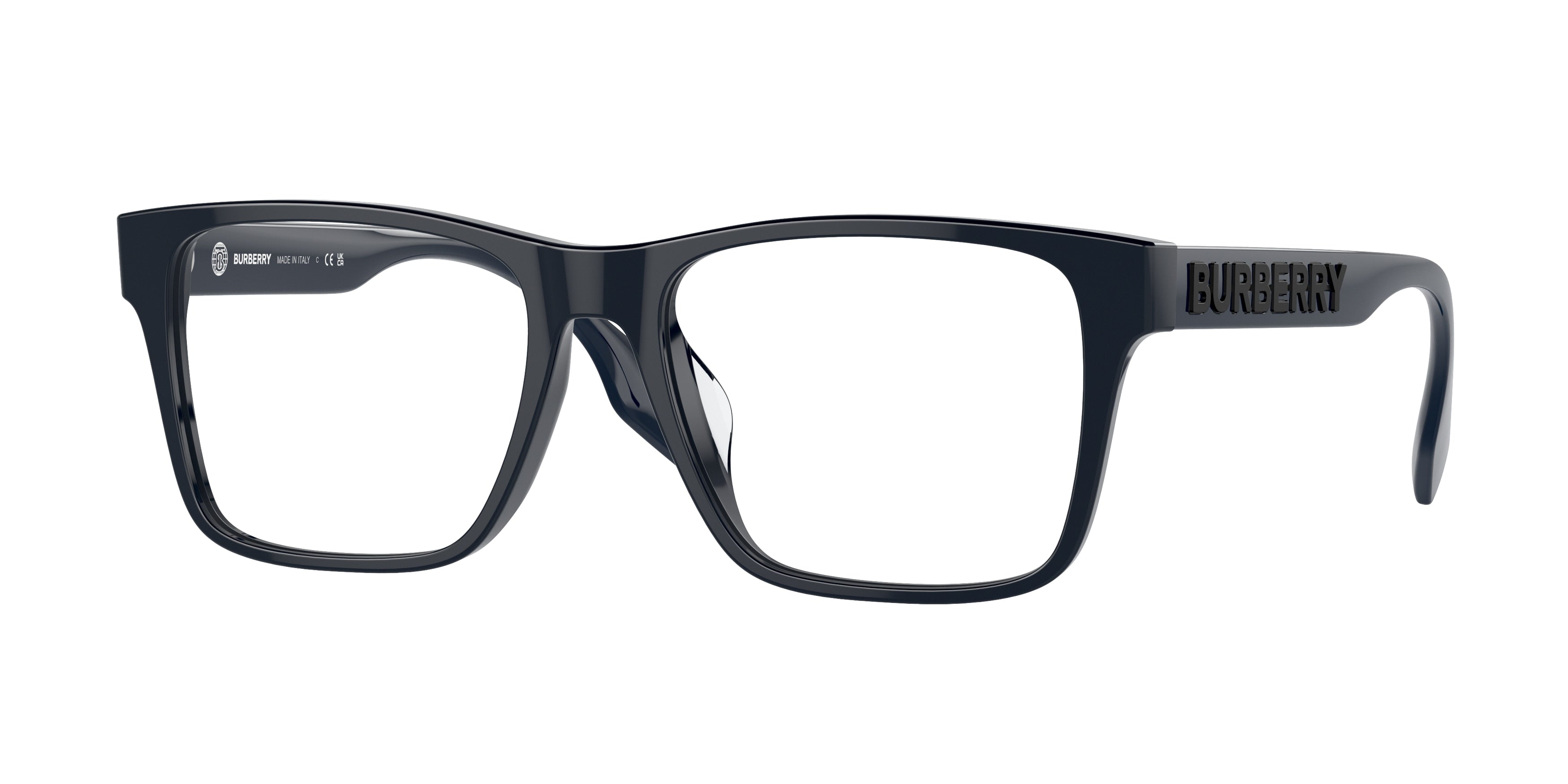 Burberry BE2393D Rectangle Eyeglasses  3961-Blue 55-145-17 - Color Map Blue