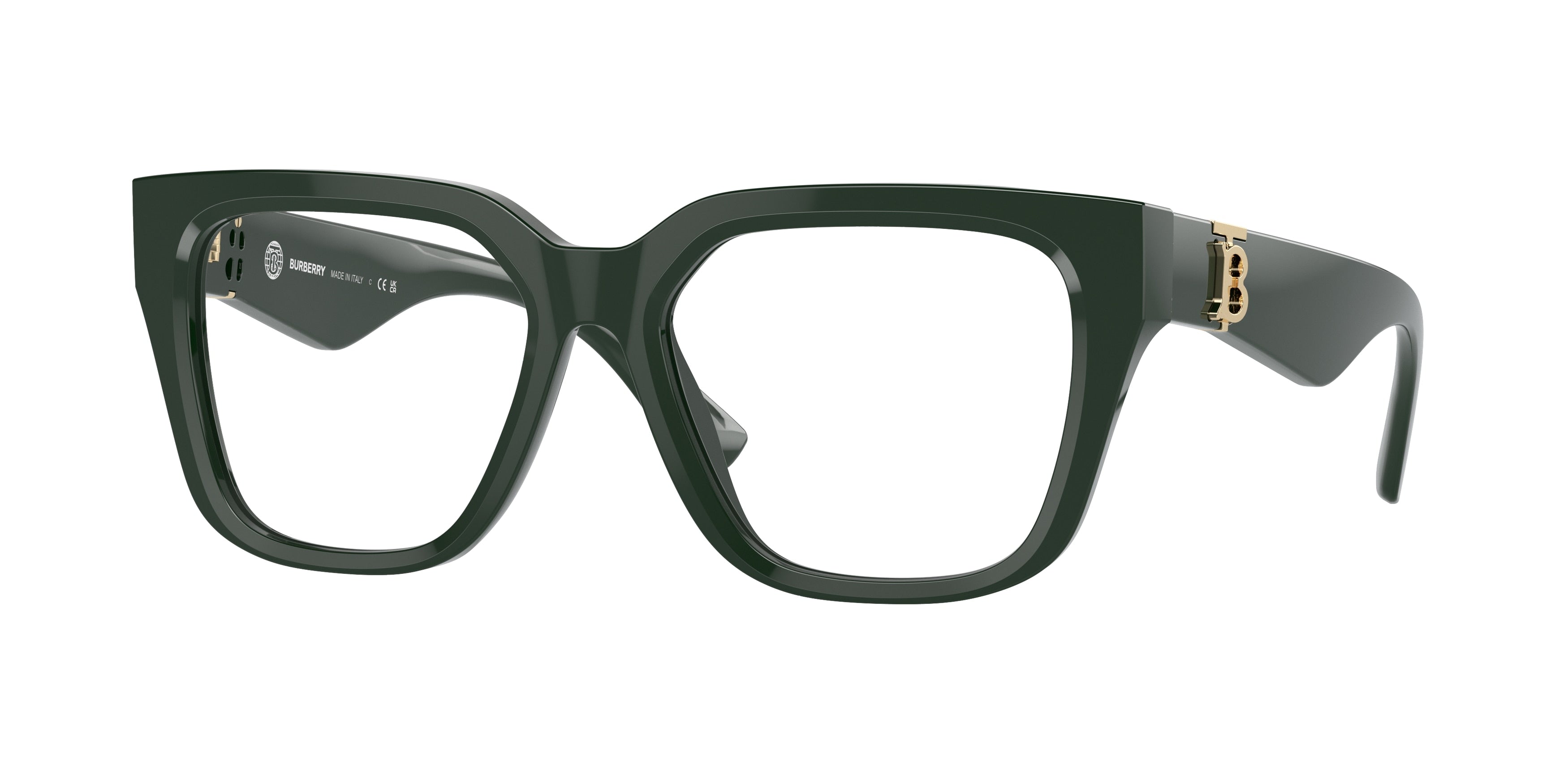 Burberry BE2403F Square Eyeglasses  4038-Green 51-140-17 - Color Map Green