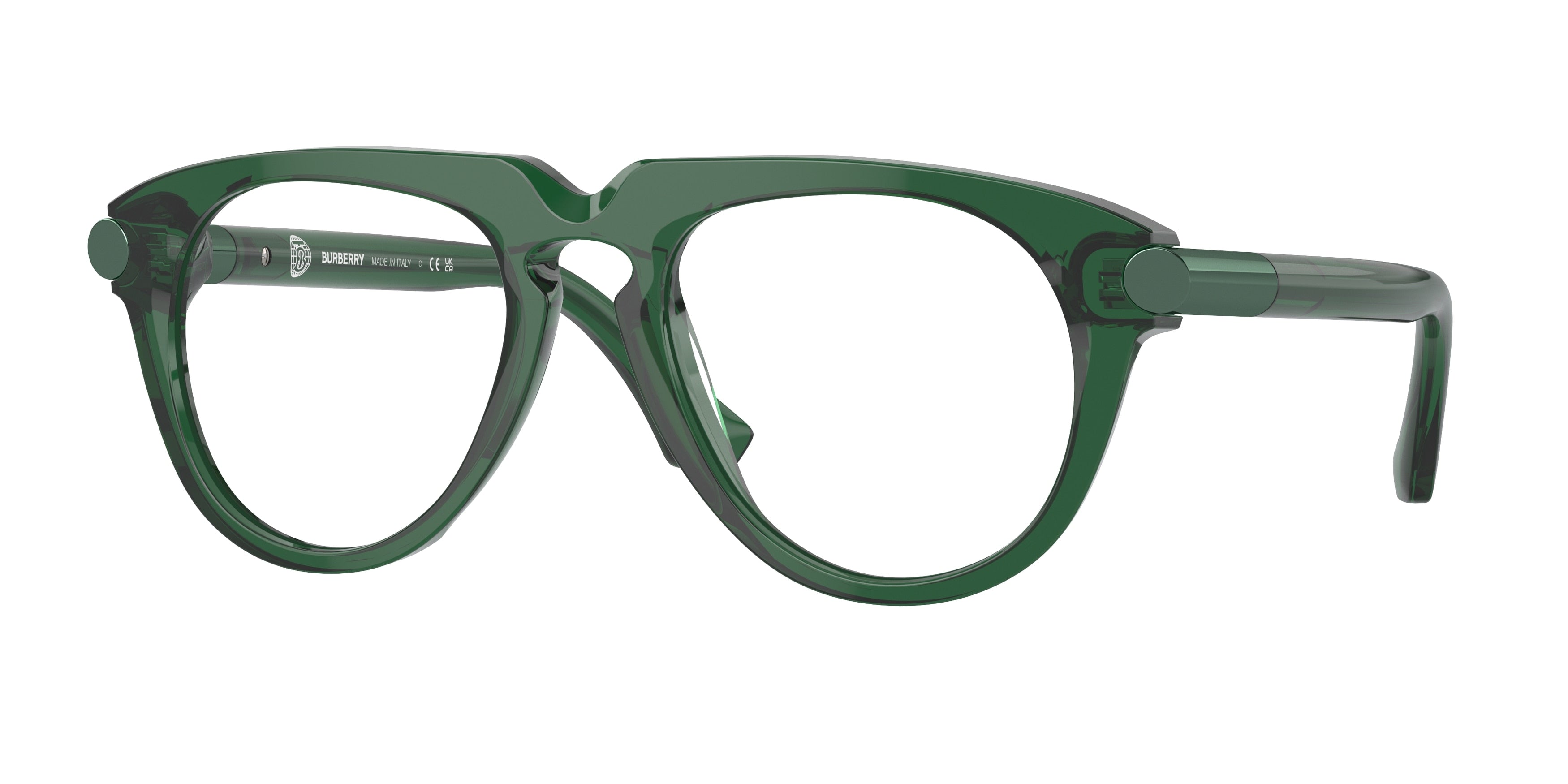 Burberry BE2408U Pilot Eyeglasses  4104-Green 51-145-20 - Color Map Green