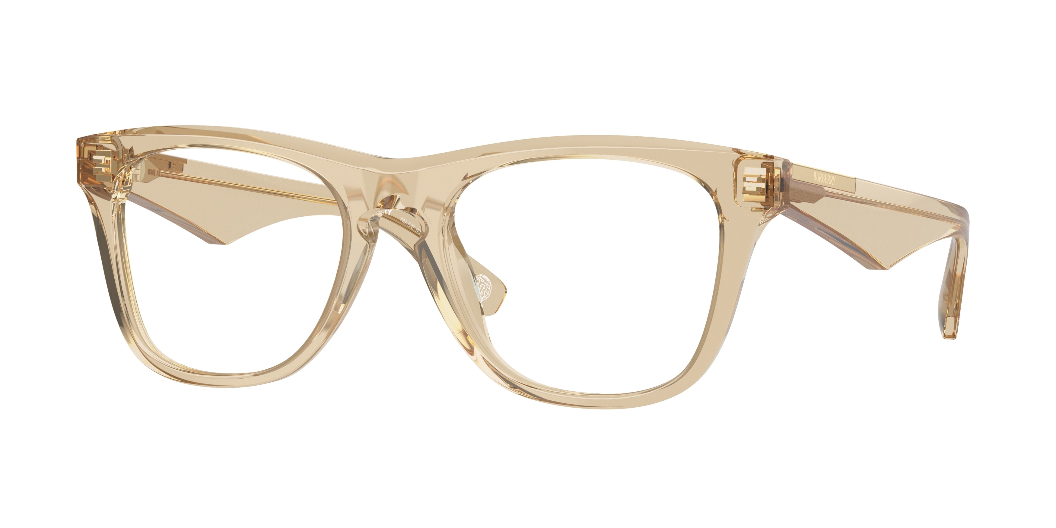 Burberry BE2409 Square Eyeglasses  4123-Beige 51-145-19 - Color Map Beige