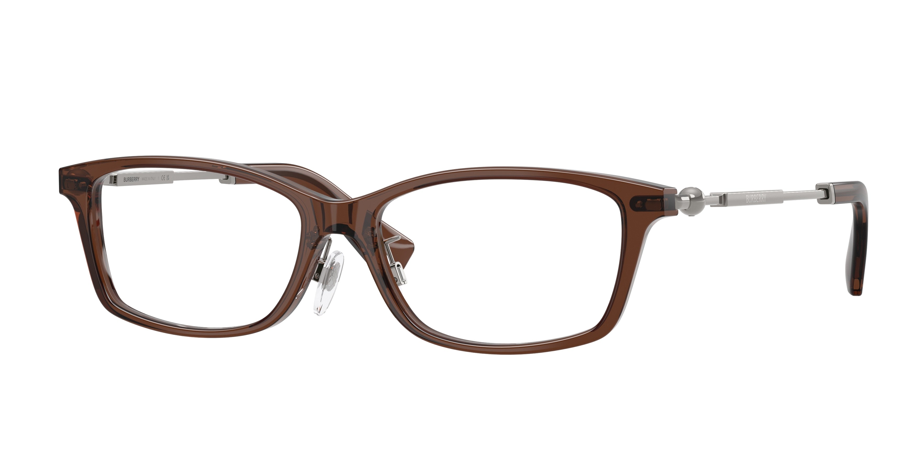 Burberry BE2414D Rectangle Eyeglasses  4245-Brown 55-145-16 - Color Map Brown