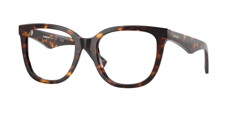 Burberry BE2415F Square Eyeglasses  3002-Dark Havana 53-140-19 - Color Map Brown