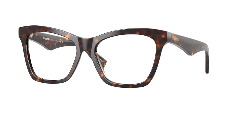 Burberry BE2416F Cat Eye Eyeglasses  3002-Yellow Havana 52-140-16 - Color Map Tortoise