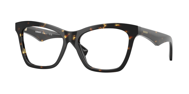 Burberry BE2416F Cat Eye Eyeglasses  4106-Dark Havana 52-140-16 - Color Map Brown