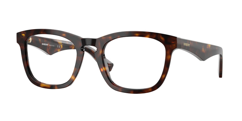 Burberry BE2417F Square Eyeglasses  3002-Dark Havana 53-145-21 - Color Map Brown