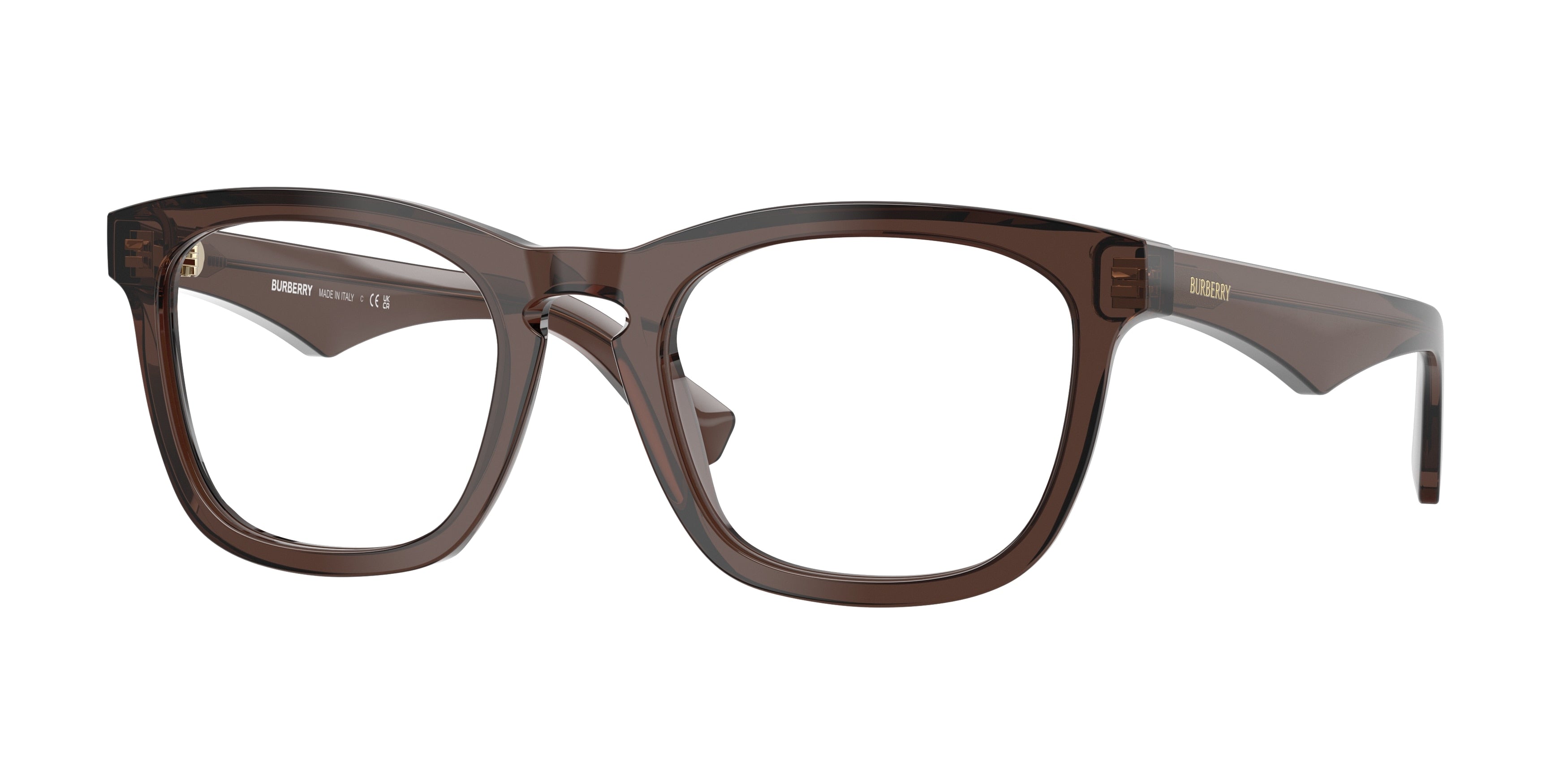 Burberry BE2417F Square Eyeglasses  4116-Brown 53-145-21 - Color Map Brown