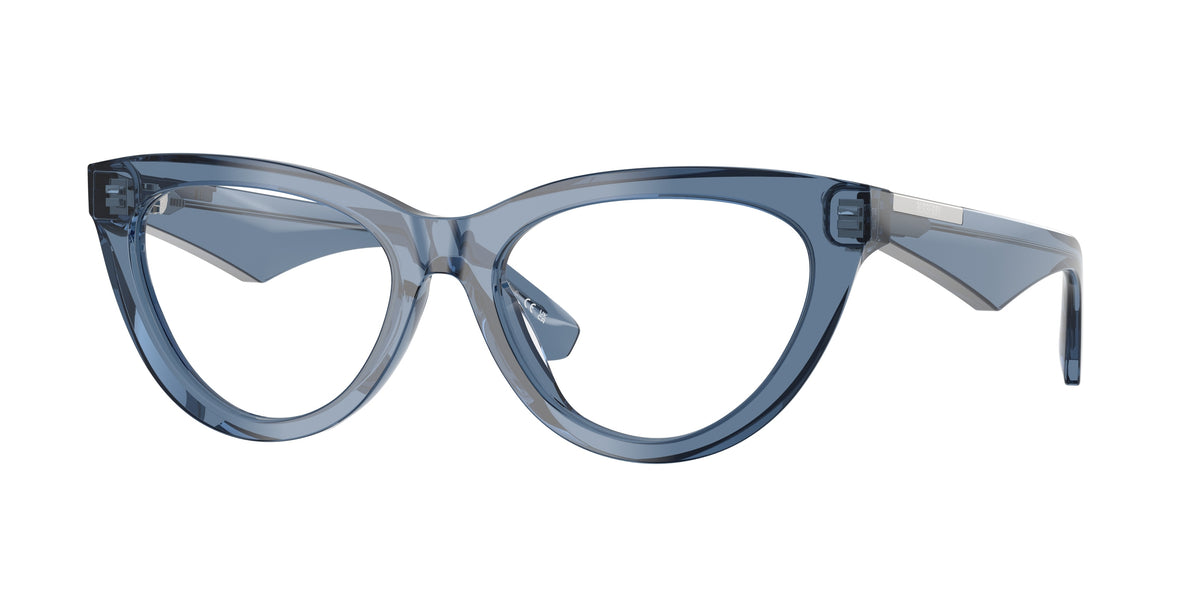 Burberry BE2418U Cat Eye Eyeglasses  4117-Blue 53-145-17 - Color Map Blue
