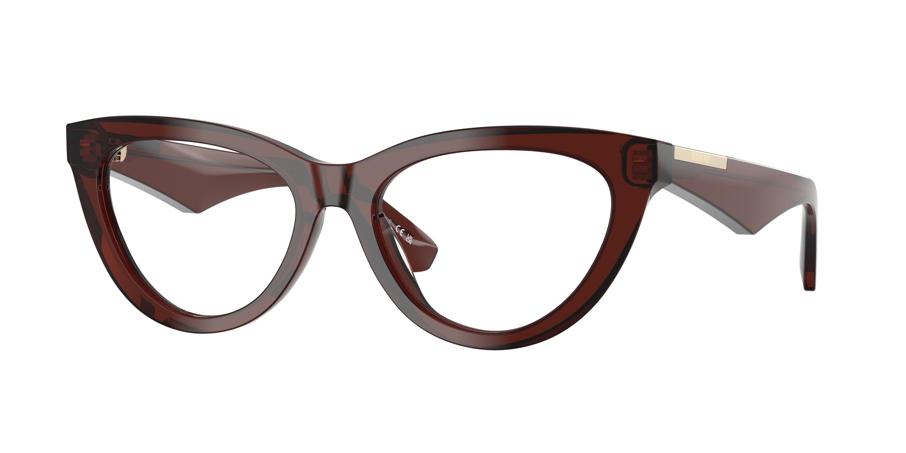 Burberry BE2418U Cat Eye Eyeglasses  4144-Brown 53-145-17 - Color Map Brown