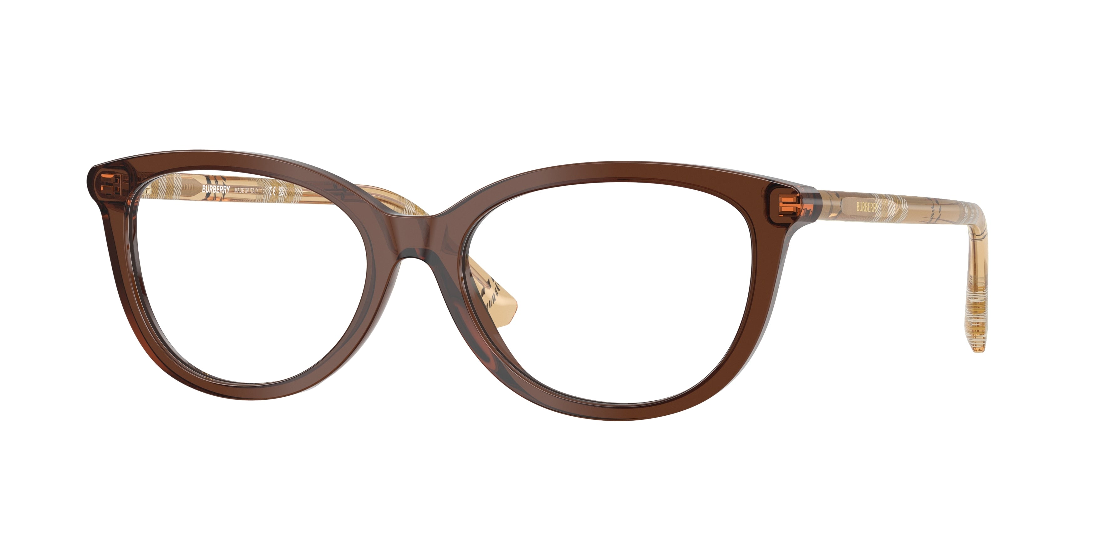 Burberry BE2431F Cat Eye Eyeglasses  4178-Brown 52-140-17 - Color Map Brown