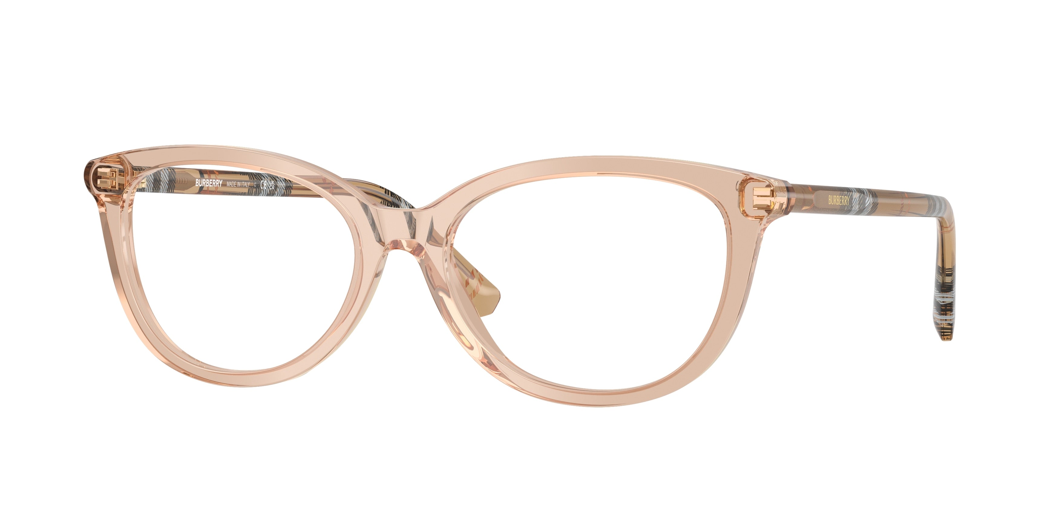 Burberry BE2431F Cat Eye Eyeglasses  4179-Rose 52-140-17 - Color Map Pink