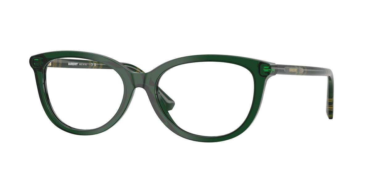 Burberry BE2431 Cat Eye Eyeglasses  4162-Green 54-140-17 - Color Map Green