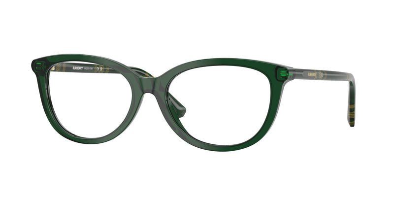 Burberry BE2431 Cat Eye Eyeglasses  4162-Green 54-140-17 - Color Map Green