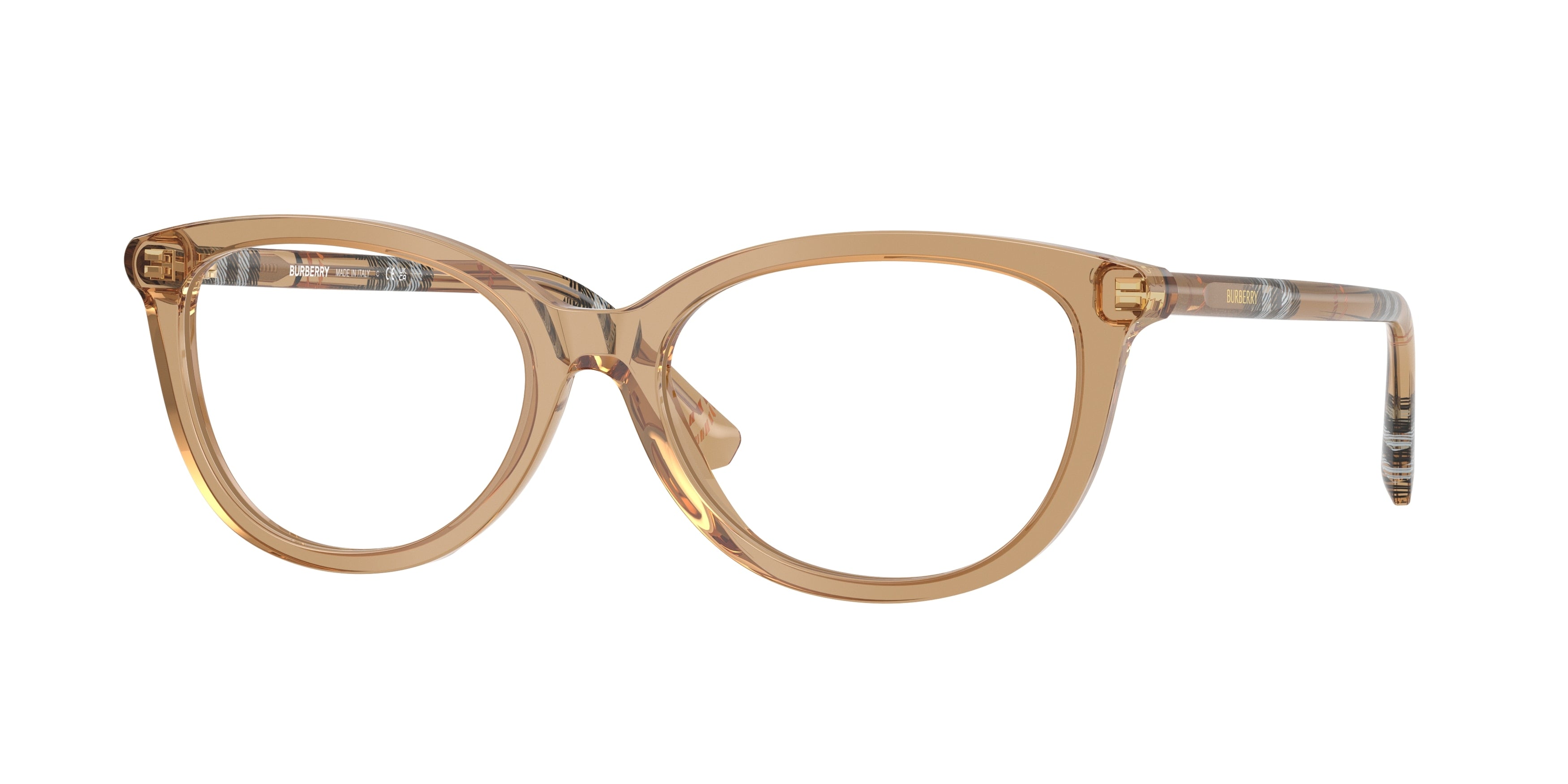 Burberry BE2431 Cat Eye Eyeglasses  4164-Beige 54-140-17 - Color Map Beige