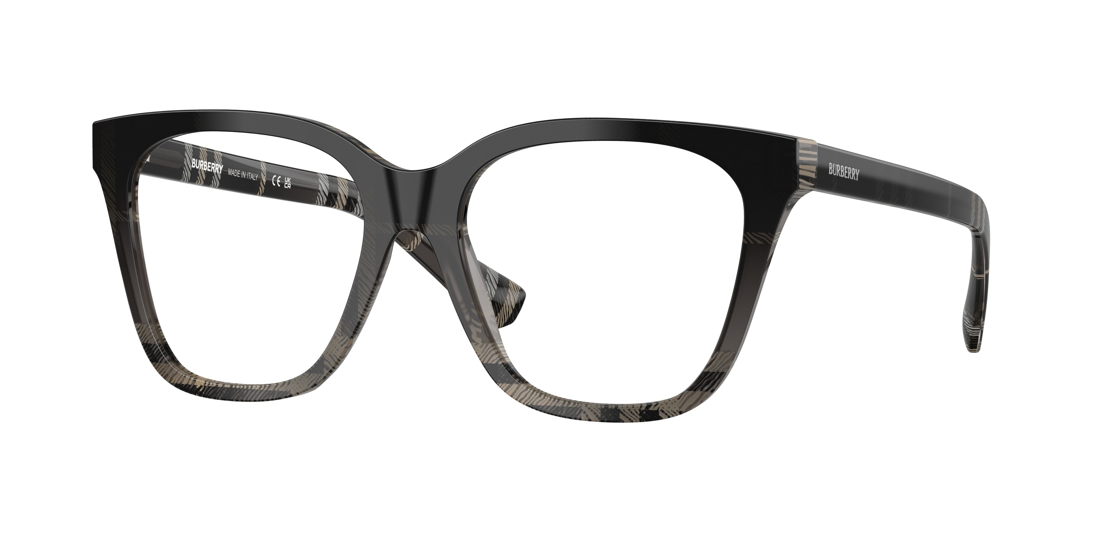 Burberry BE2438 Square Eyeglasses  4200-Grey Check 53-140-17 - Color Map Grey