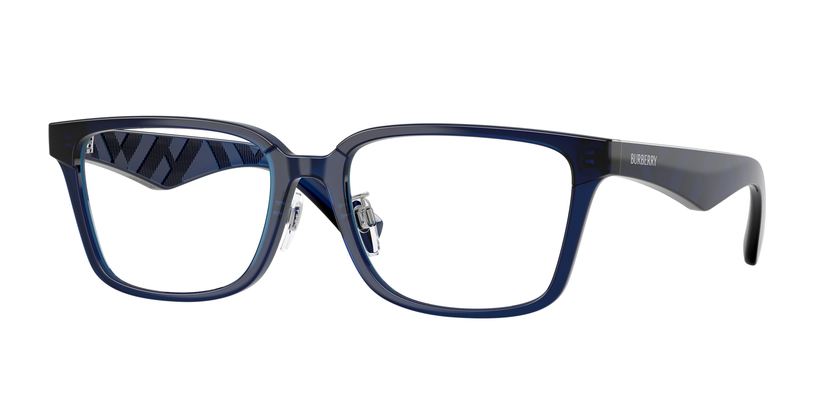 Burberry BE2450D Square Eyeglasses  4110-Blue 56-145-18 - Color Map Blue