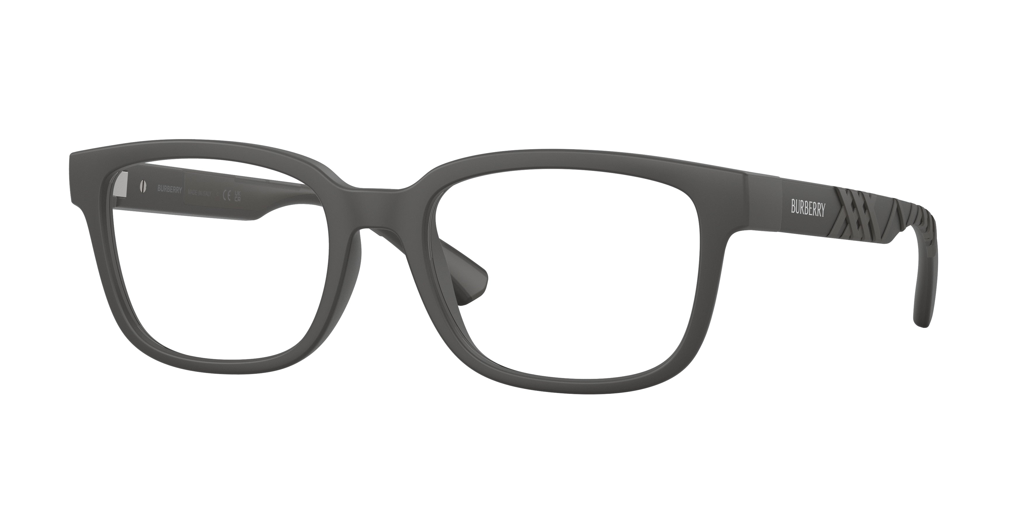 Burberry BE2451U Rectangle Eyeglasses  4233-Matte Grey 54-145-19 - Color Map Grey