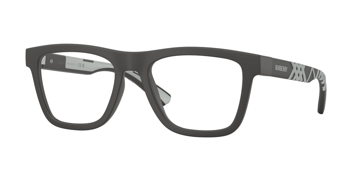 Burberry BE2452U Rectangle Eyeglasses  4233-Matte Grey 53-145-19 - Color Map Grey