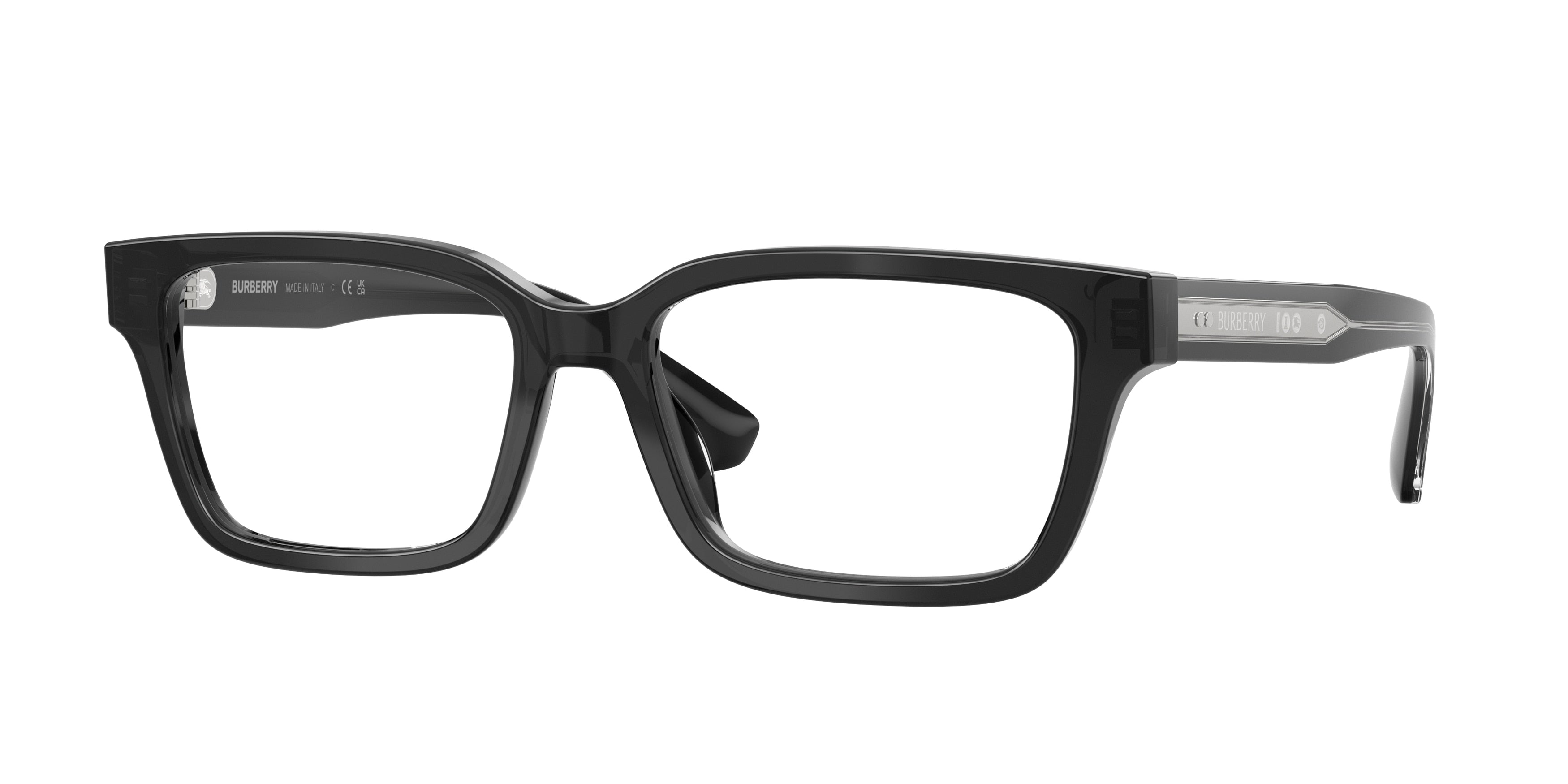 Burberry BE2453F Rectangle Eyeglasses  4211-Grey 55-145-17 - Color Map Grey
