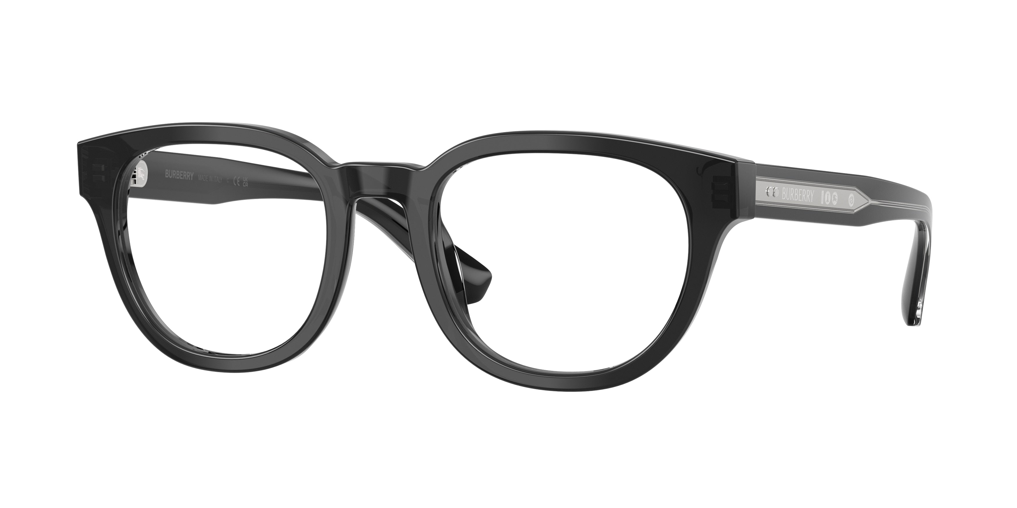 Burberry BE2454F Round Eyeglasses  4211-Grey 51-145-20 - Color Map Grey