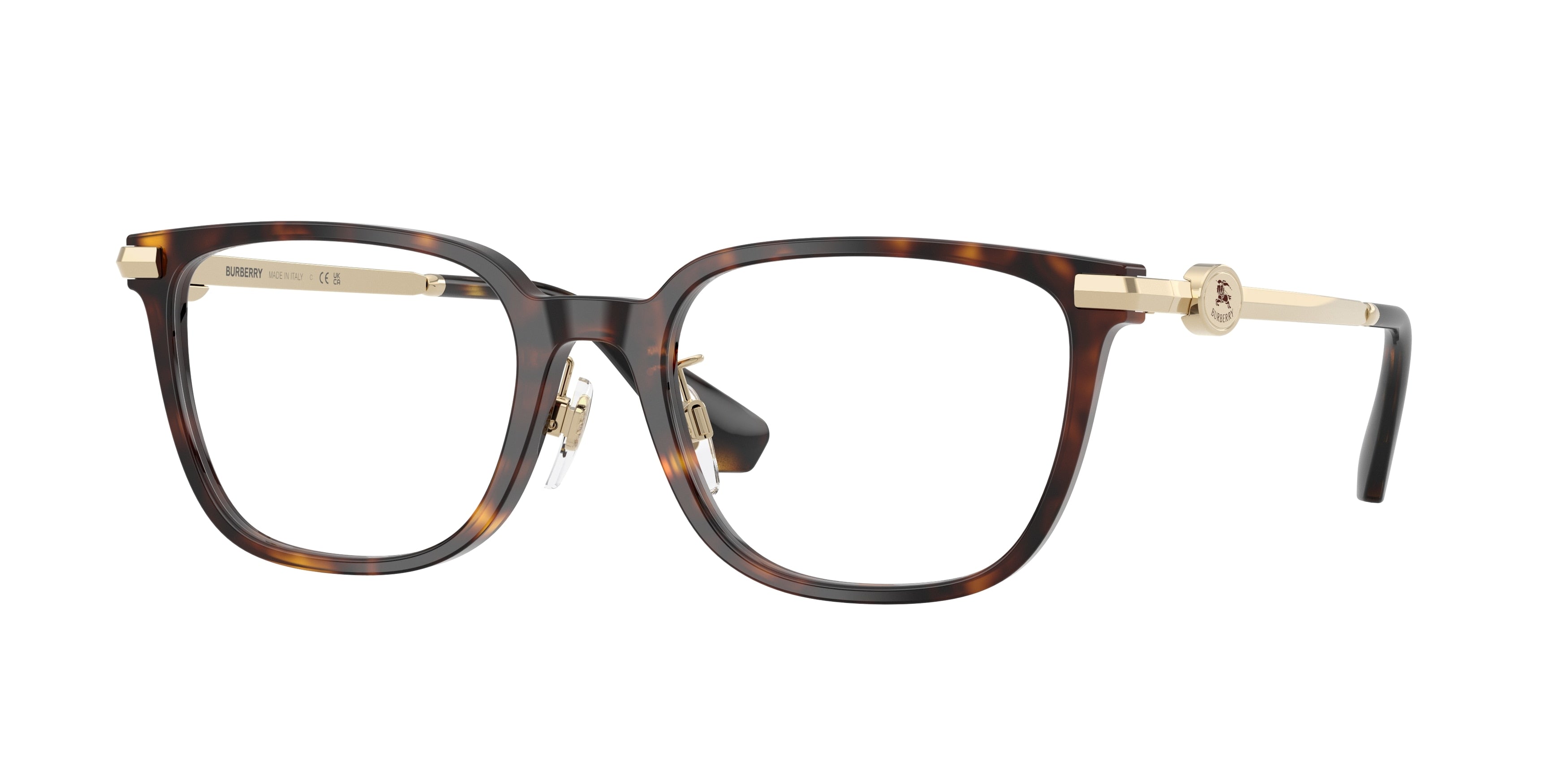 Burberry BE2459D Square Eyeglasses  3002-Dark Havana 53-145-19 - Color Map Brown