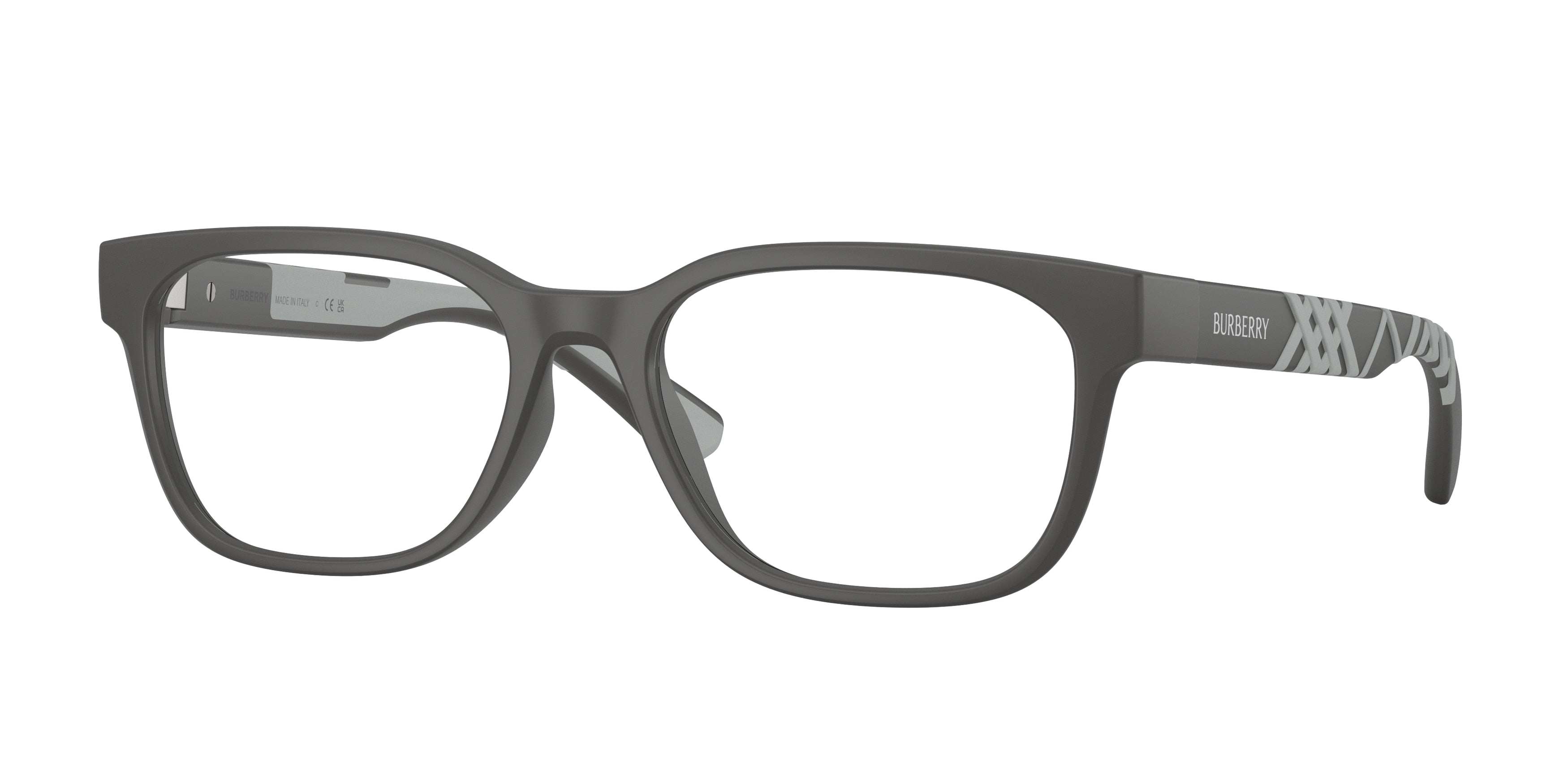 Burberry BE2460D Rectangle Eyeglasses  4233-Matte Grey 55-145-18 - Color Map Grey