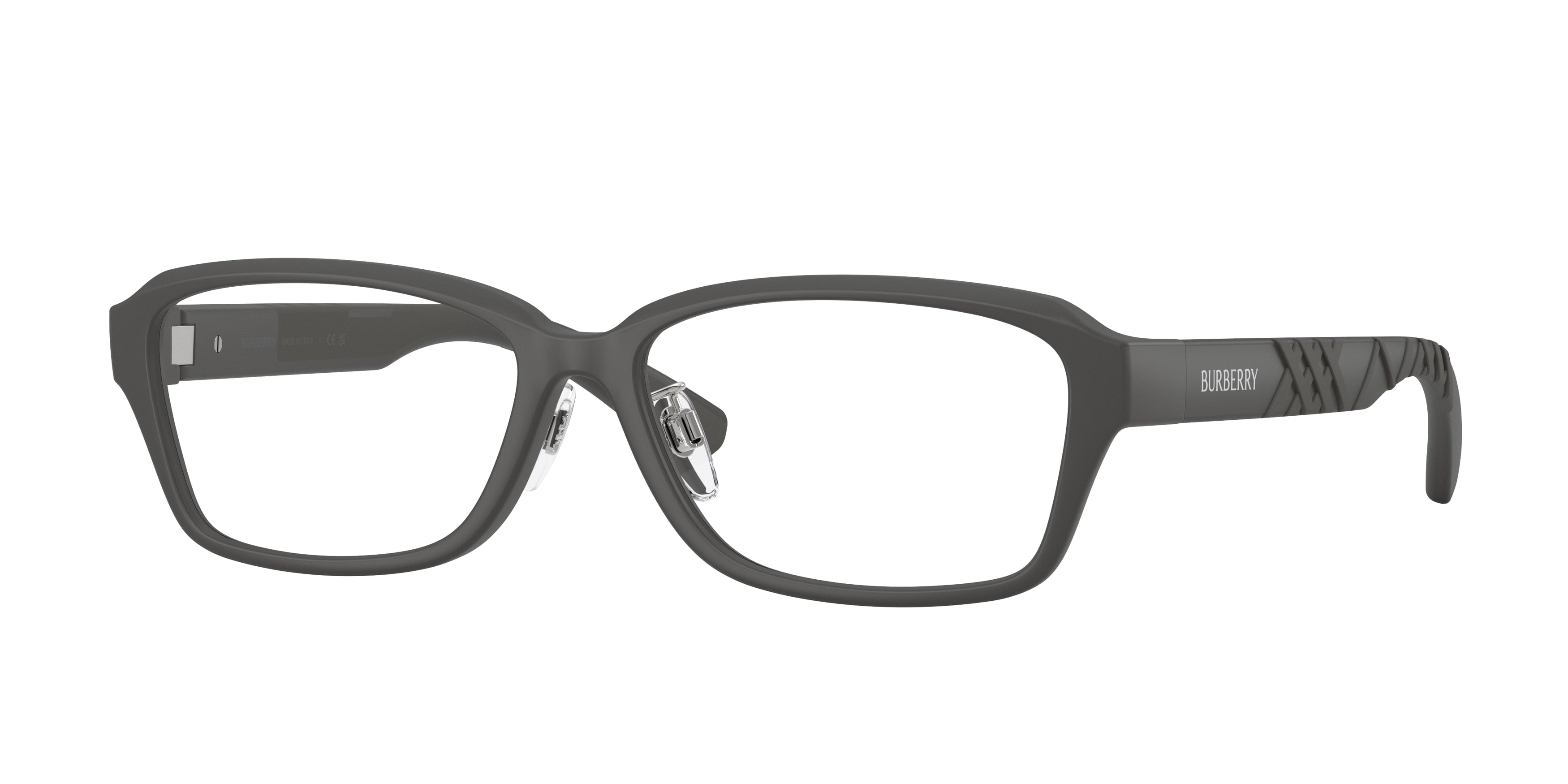 Burberry BE2461D Rectangle Eyeglasses  4233-Matte Grey 56-145-15 - Color Map Grey