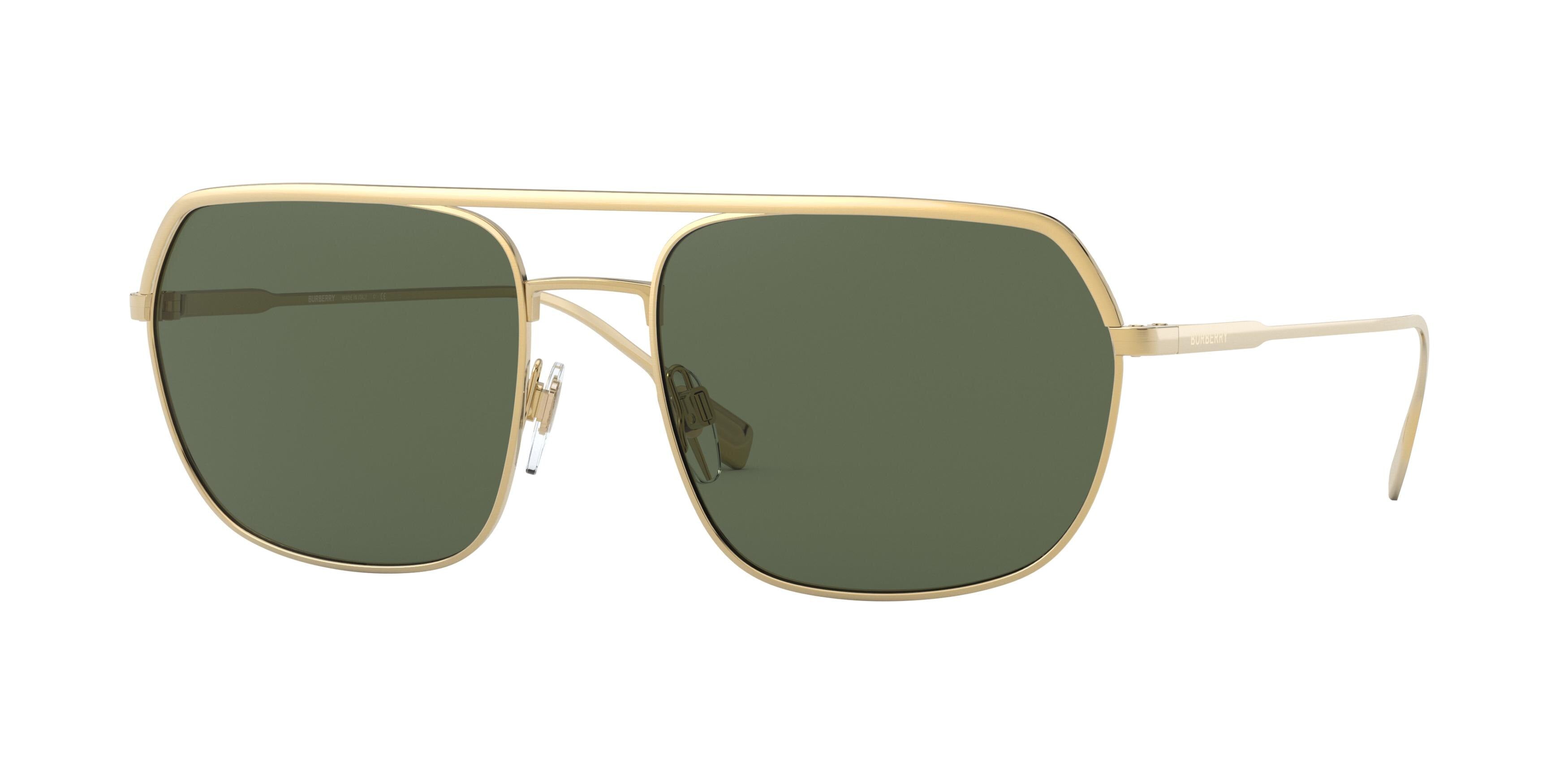 Burberry HOLBORN BE3117 Square Sunglasses  105271-Gold 58-145-18 - Color Map Gold