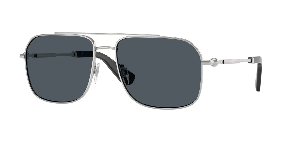 Burberry BE3159 Square Sunglasses  100587-Silver 59-145-16 - Color Map Silver