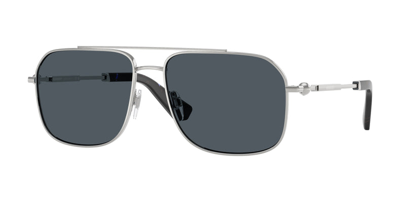 Burberry BE3159 Square Sunglasses  100587-Silver 59-145-16 - Color Map Silver