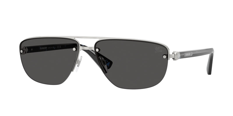Burberry BE3164 Irregular Sunglasses  100587-Silver 63-140-15 - Color Map Silver