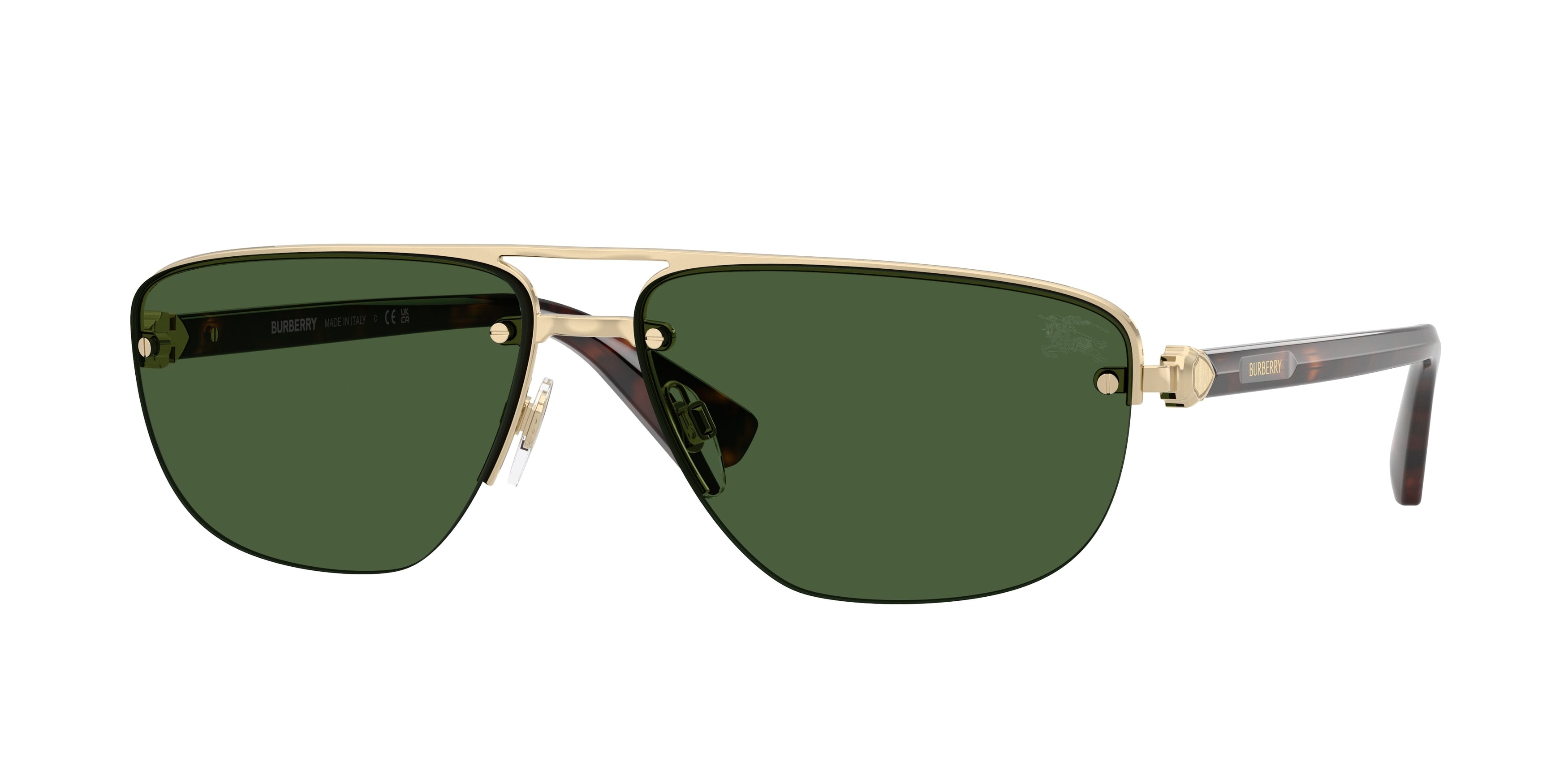 Burberry BE3164 Irregular Sunglasses  110971-Light Gold 63-140-15 - Color Map Gold