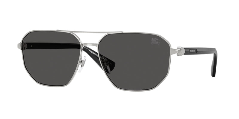 Burberry BE3166 Pilot Sunglasses  100587-Silver 60-140-15 - Color Map Silver