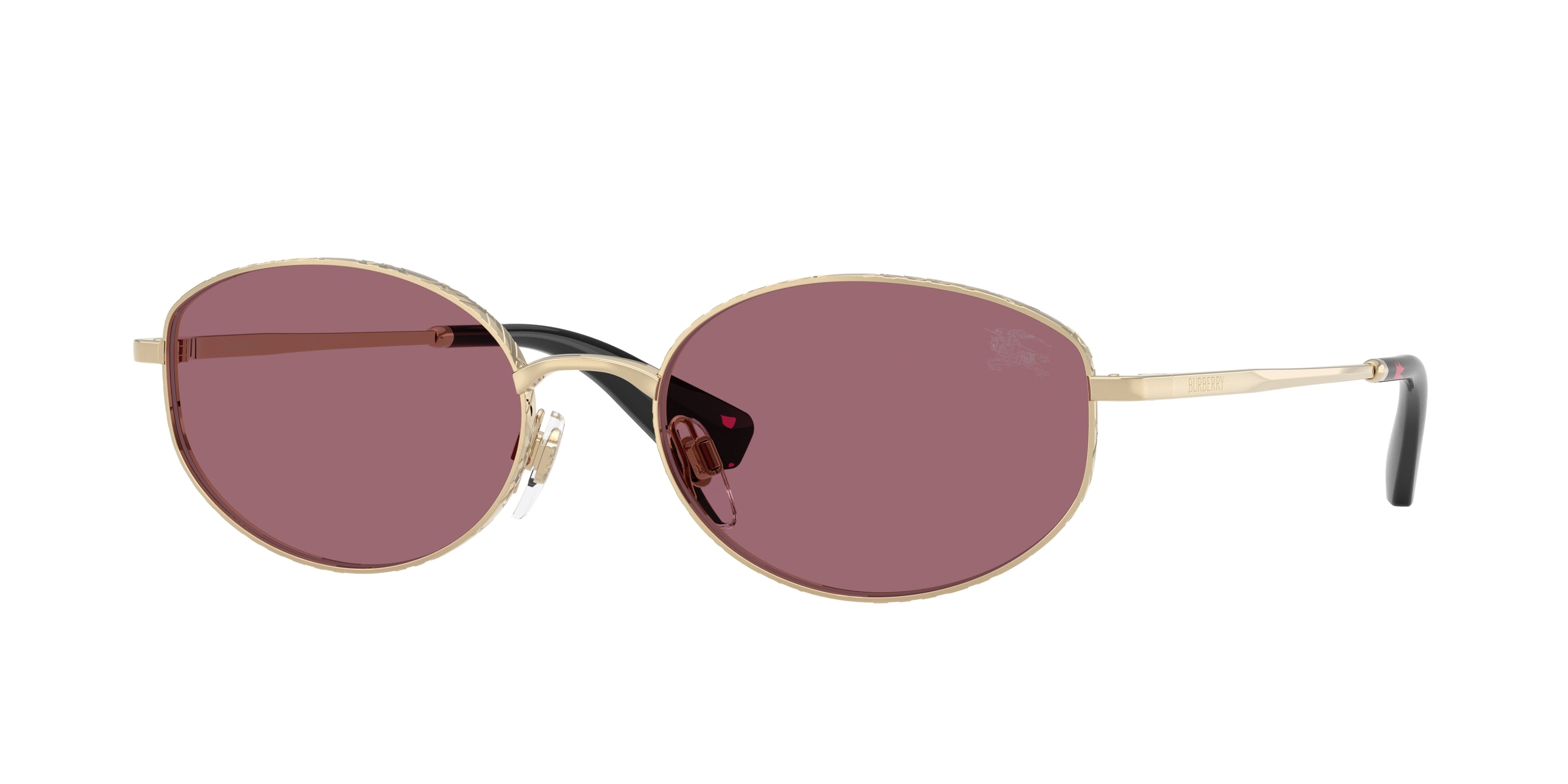 Burberry BE3169 Oval Sunglasses  11091A-Light Gold 55-140-18 - Color Map Gold