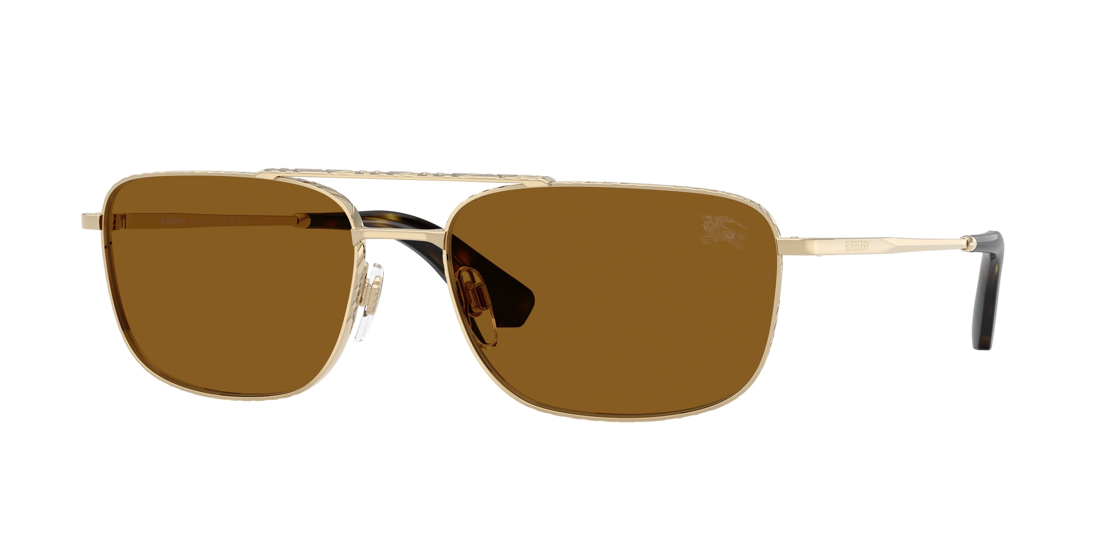 Burberry BE3170 Pilot Sunglasses  110983-Light Gold 59-145-17 - Color Map Gold