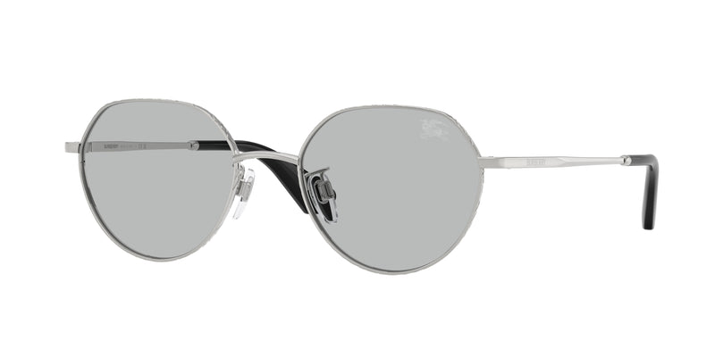 Burberry BE3173D Round Sunglasses  100587-Silver 51-145-19 - Color Map Silver