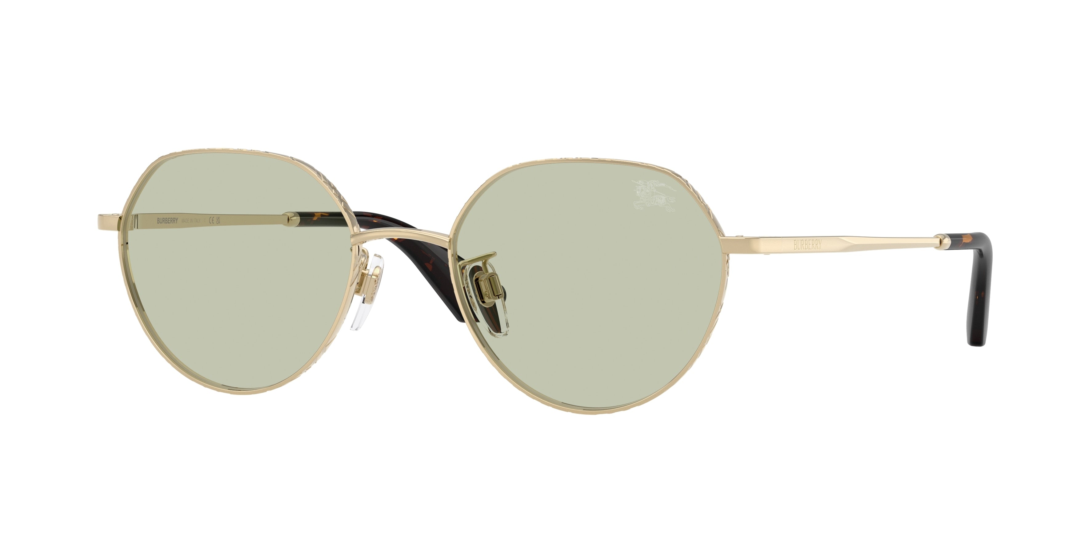 Burberry BE3173D Round Sunglasses  1109/2-Light Gold 51-145-19 - Color Map Gold