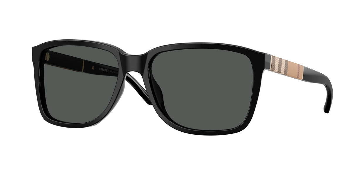 Burberry BE4181 Square Sunglasses  300187-Black 58-140-17 - Color Map Black