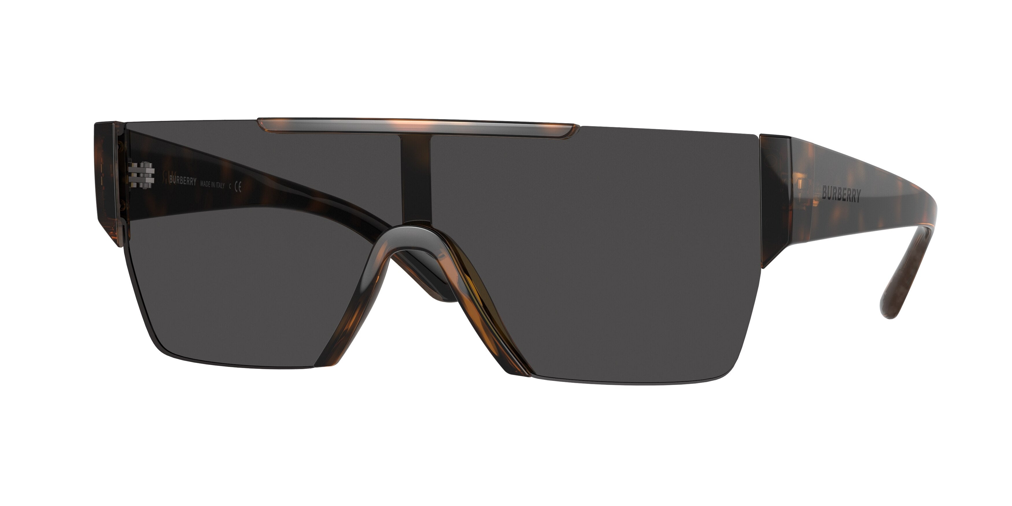 Burberry BE4291 Rectangle Sunglasses  300287-Dark Havana 38-140-138 - Color Map Brown