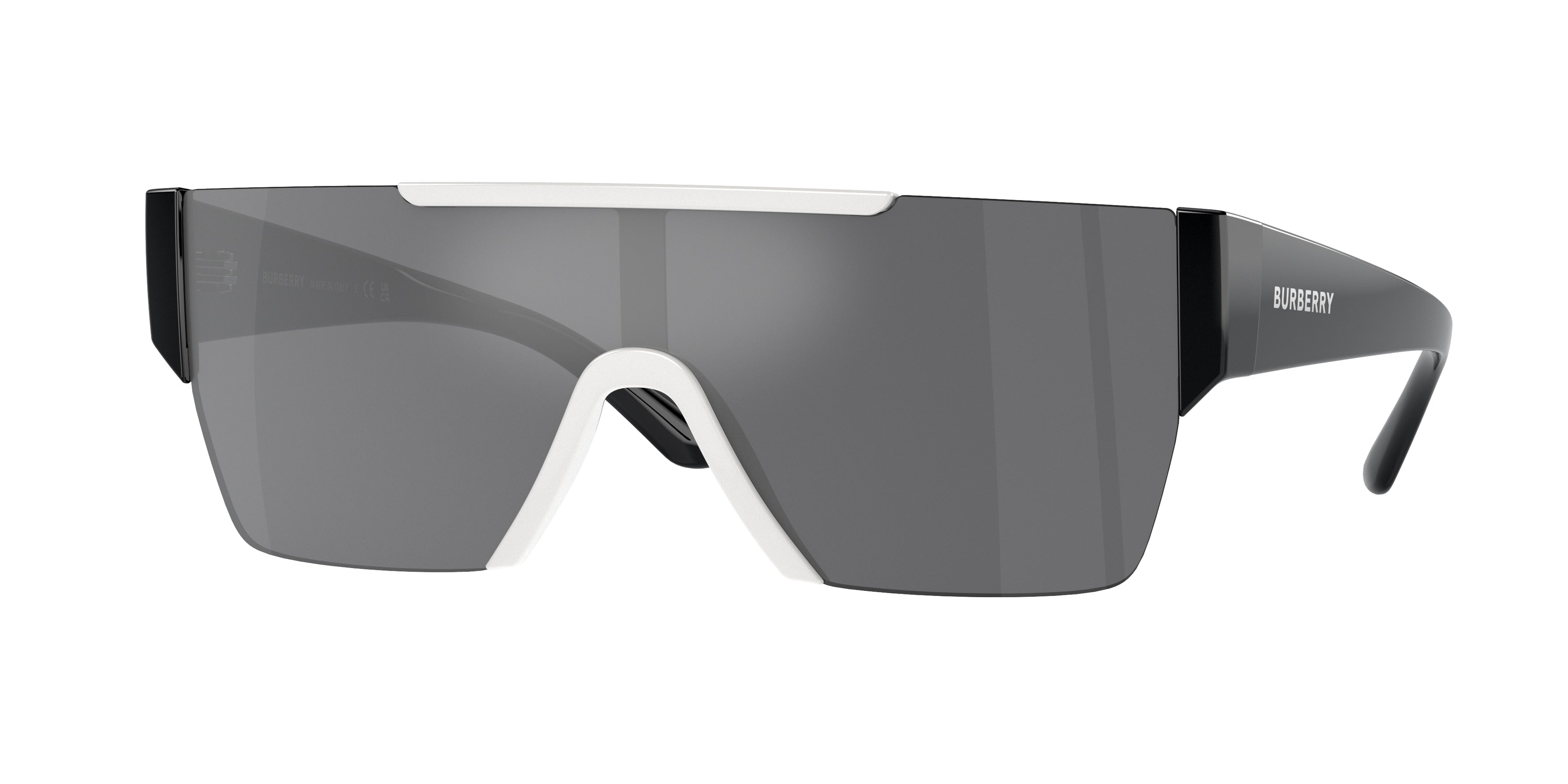 Burberry BE4291 Rectangle Sunglasses  40496G-White 38-140-138 - Color Map White