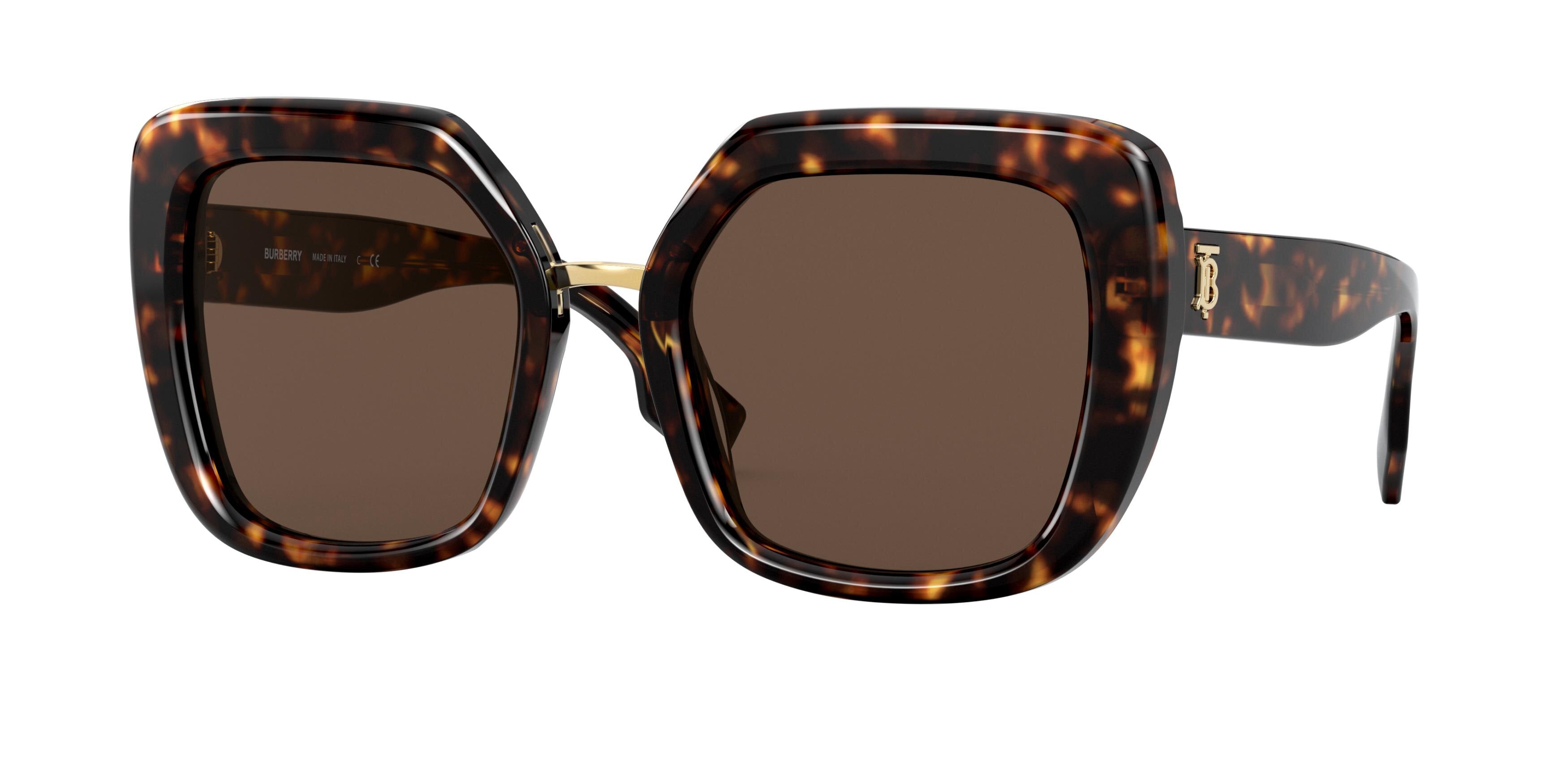 Burberry CHARLOTTE BE4315 Square Sunglasses  300273-Dark Havana 53-140-21 - Color Map Brown