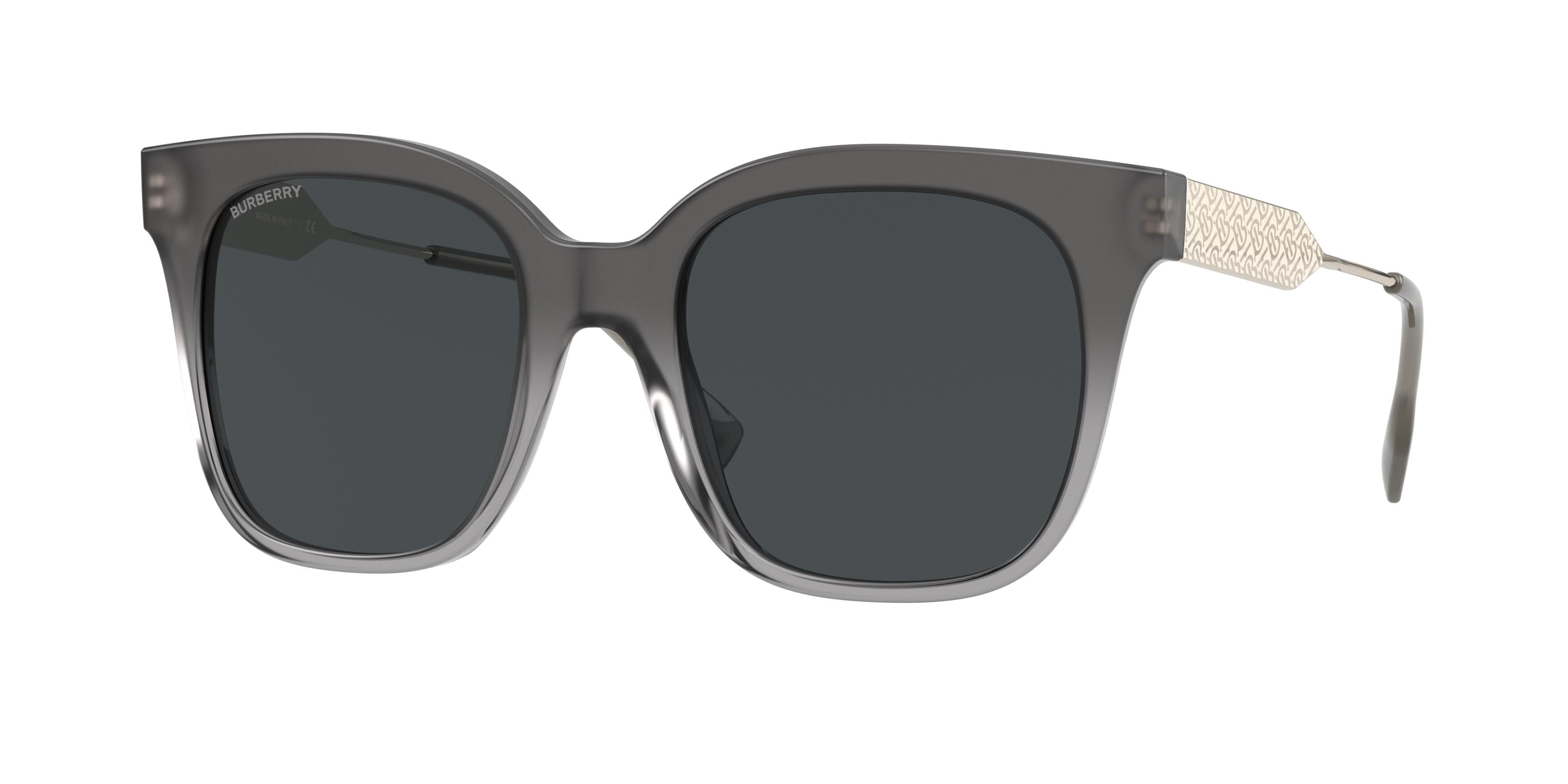 Burberry EVELYN BE4328 Square Sunglasses  391087-Grey 52-140-20 - Color Map Grey