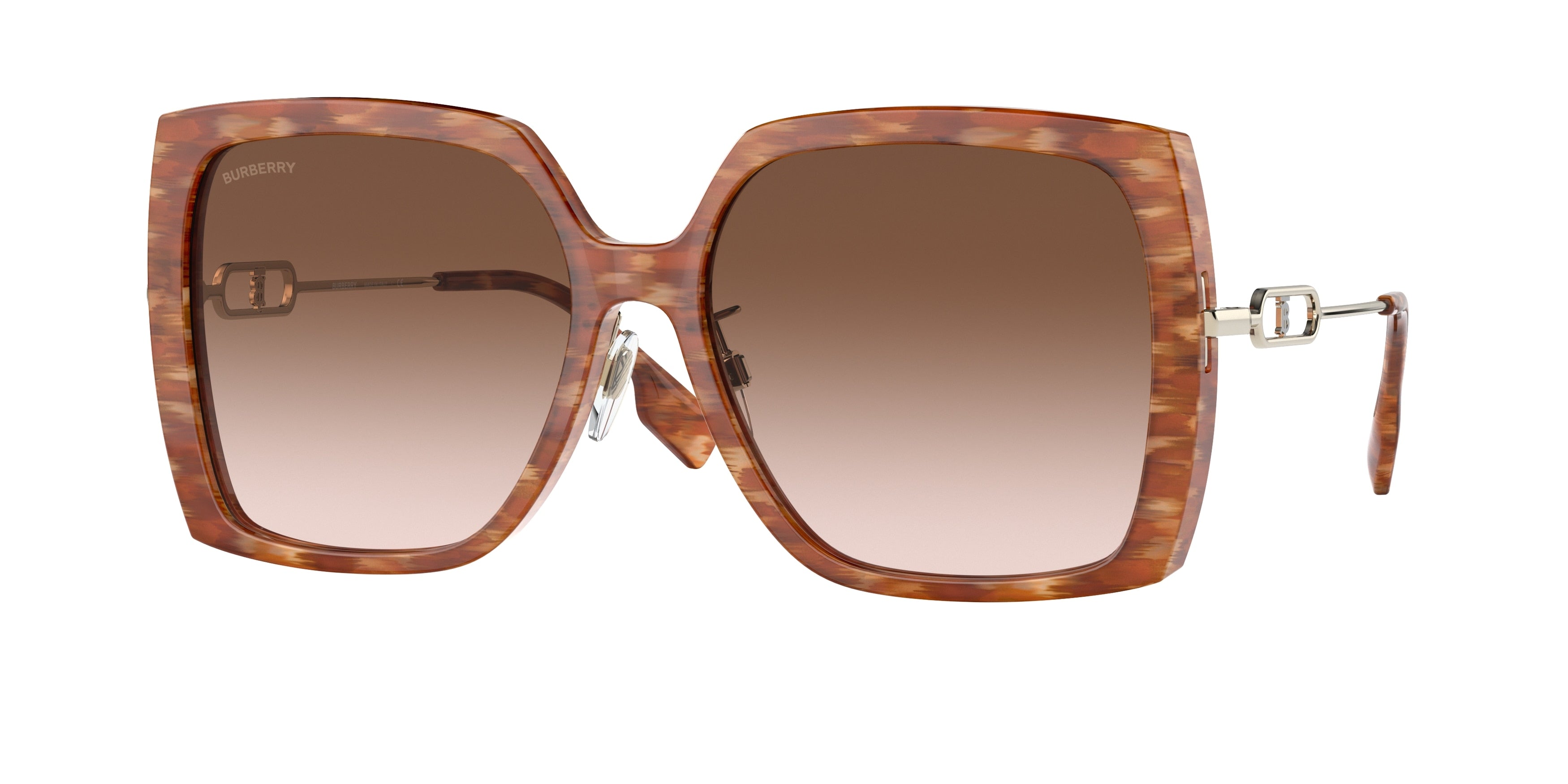 Burberry LUNA BE4332F Square Sunglasses  391513-Brown 57-140-16 - Color Map Brown