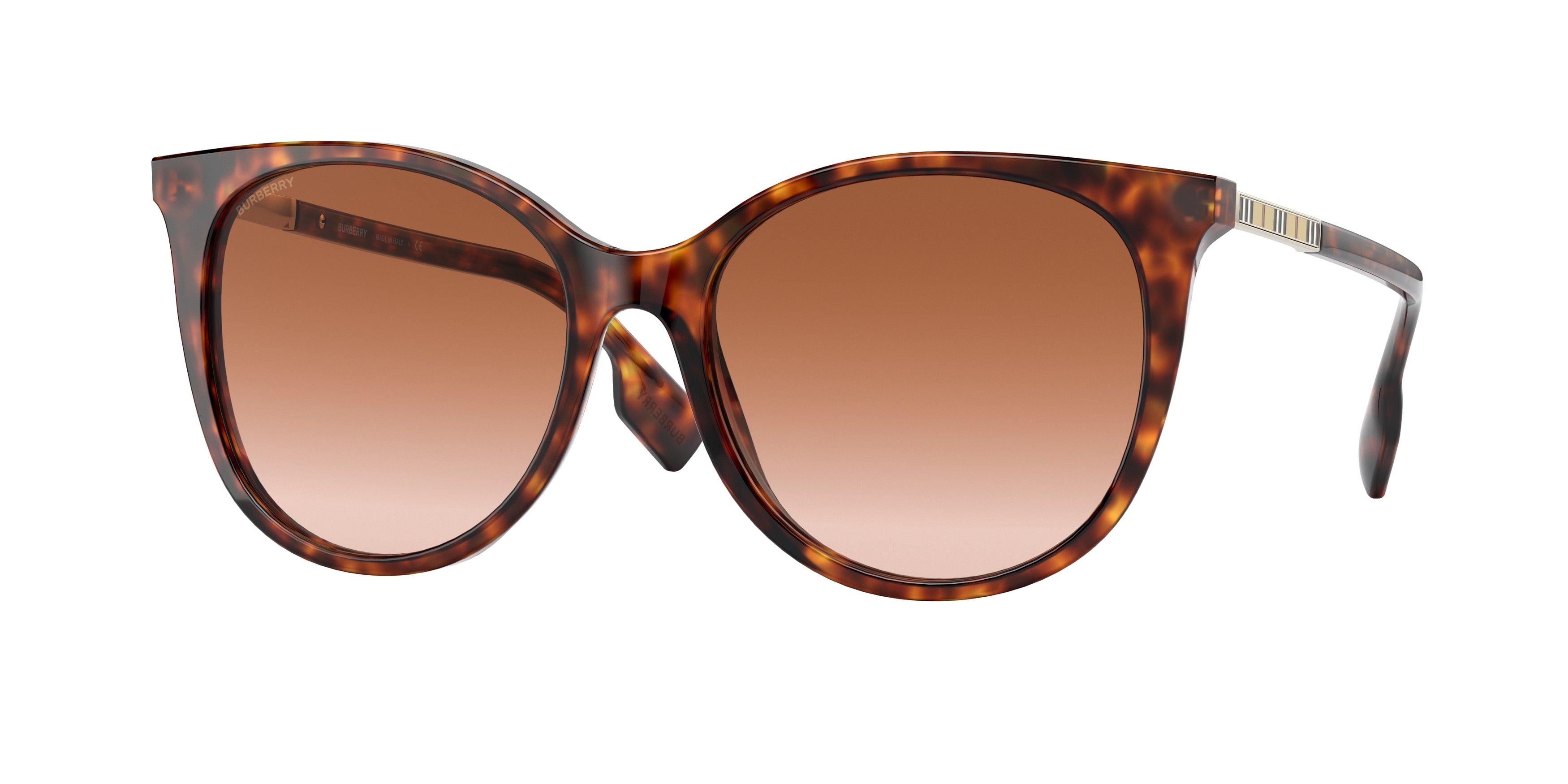 Burberry ALICE BE4333 Cat Eye Sunglasses  331613-Light Havana 55-140-17 - Color Map Tortoise