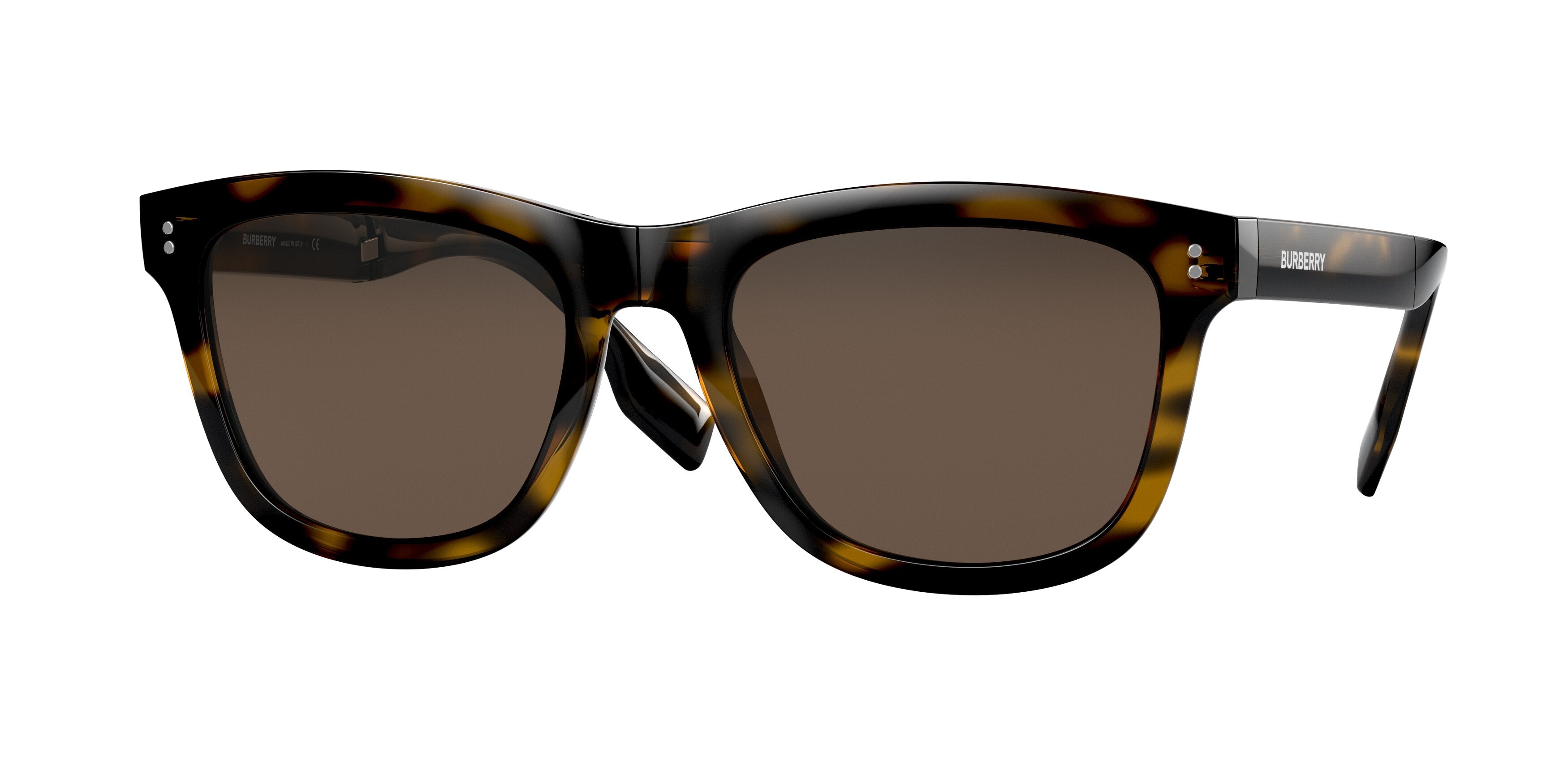 Burberry MILLER BE4341 Rectangle Sunglasses  30025W-Dark Havana 55-145-20 - Color Map Brown