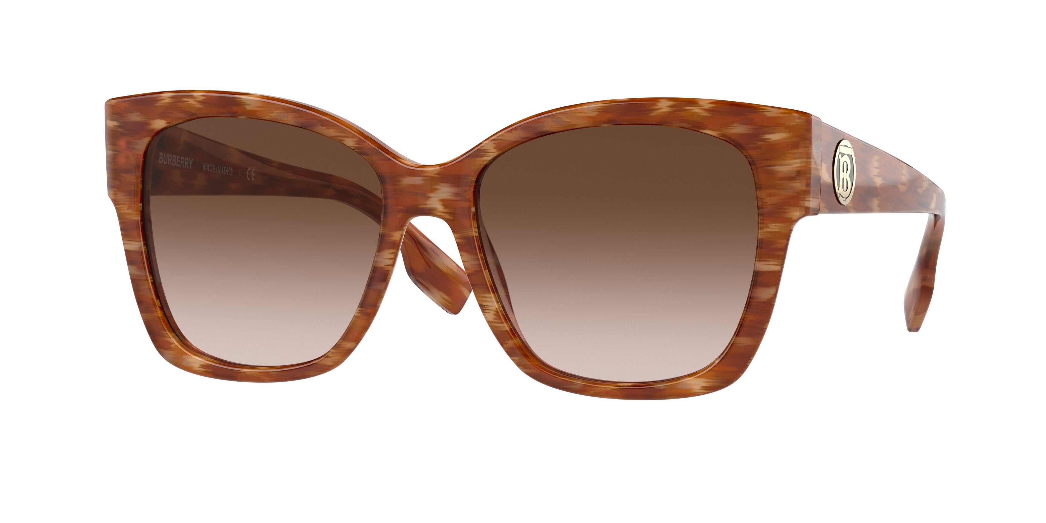 Burberry RUTH BE4345 Square Sunglasses  391513-Brown 54-140-17 - Color Map Brown